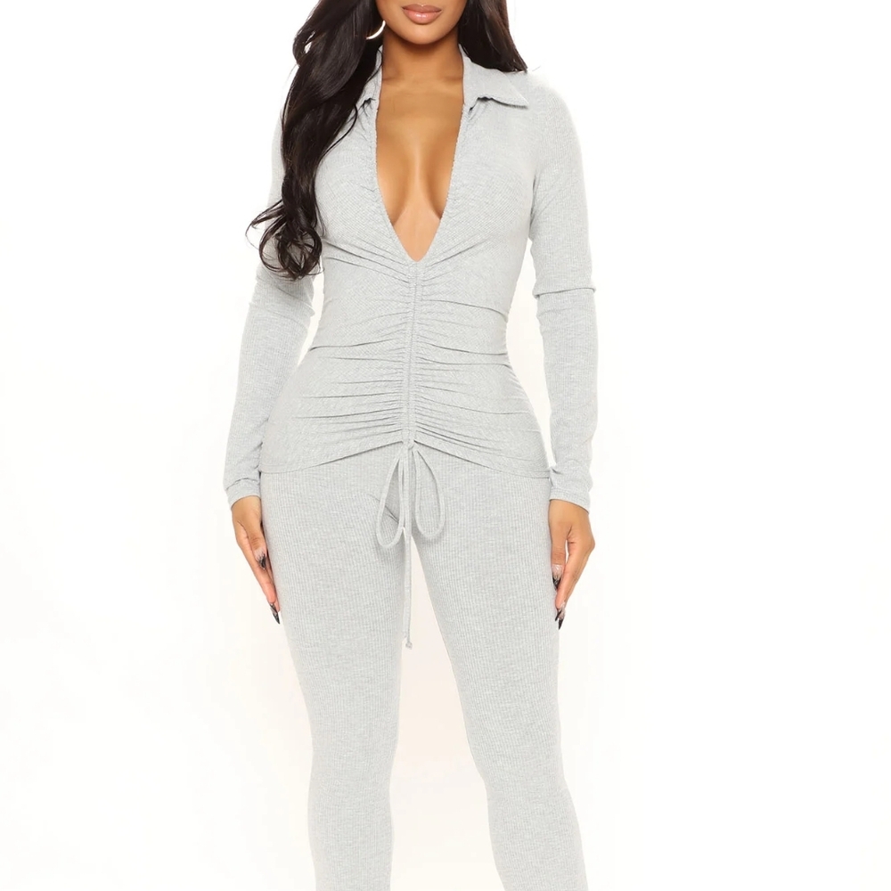 Gray Women's Jumpsuit
